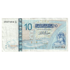Banknote, Tunisia, 10 Dinars, 2005, 2005-11-07, KM:90, EF(40-45)