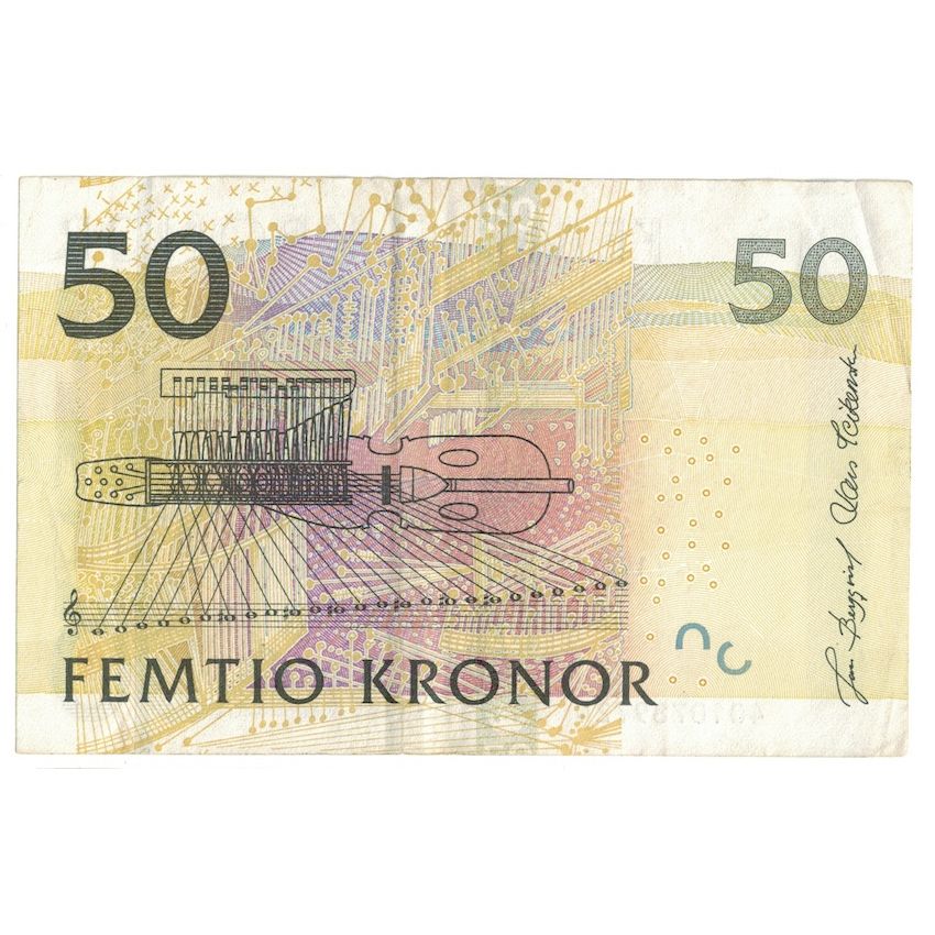 Biljet, Zweden, 50 Kronor, 2004, KM:64a, TTB