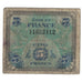 France, 5 Francs, Flag/France, 1944, VG(8-10), Fayette:VF17.1, KM:115a