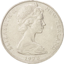 Moneta, Nuova Zelanda, Elizabeth II, 50 Cents, 1978, BB+, Rame-nichel, KM:37.1