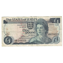 Billete, 1 Pound, Undated (1976-1988), Jersey, KM:11a, BC