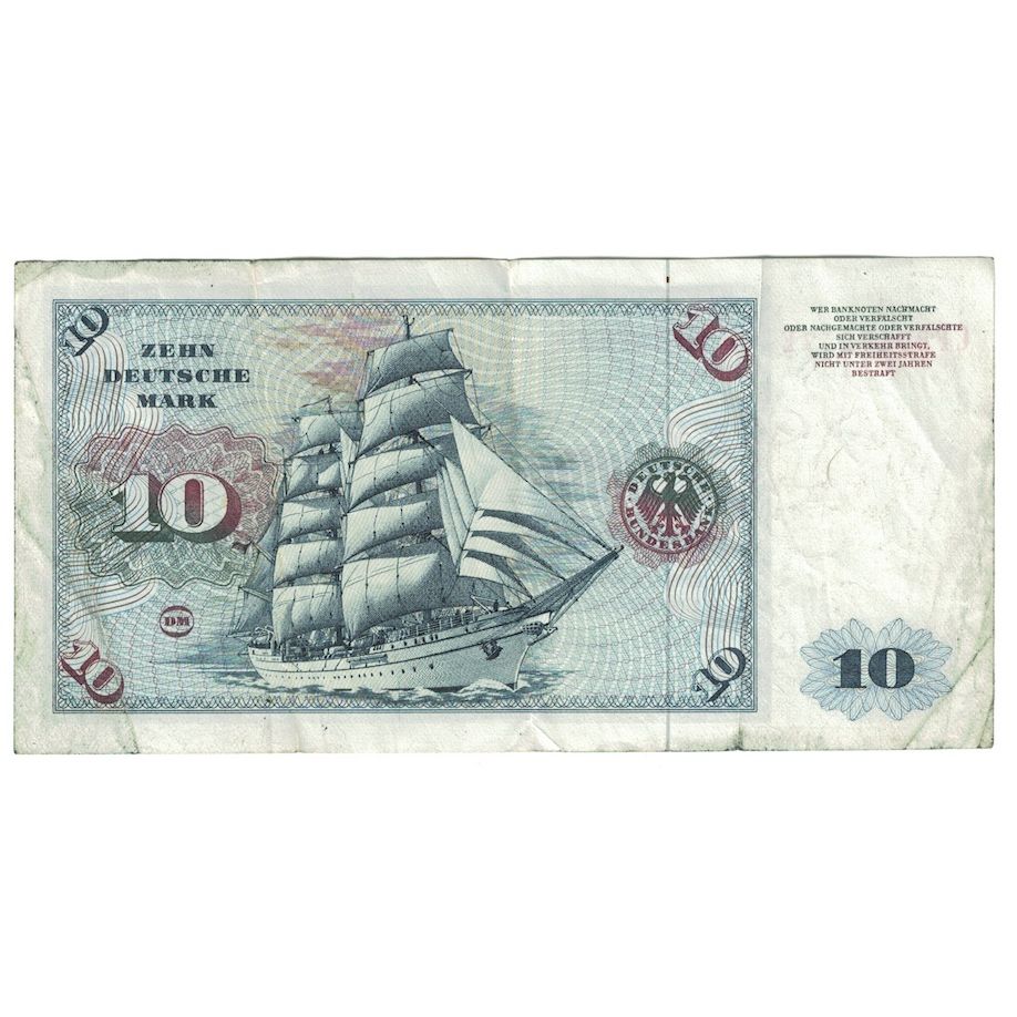 Banknote, GERMANY - FEDERAL REPUBLIC, 10 Deutsche Mark, 1970, 1970-01-02