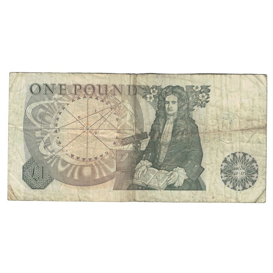 Banconote, Gran Bretagna, 1 Pound, Undated (1978-80), KM:377a, B+