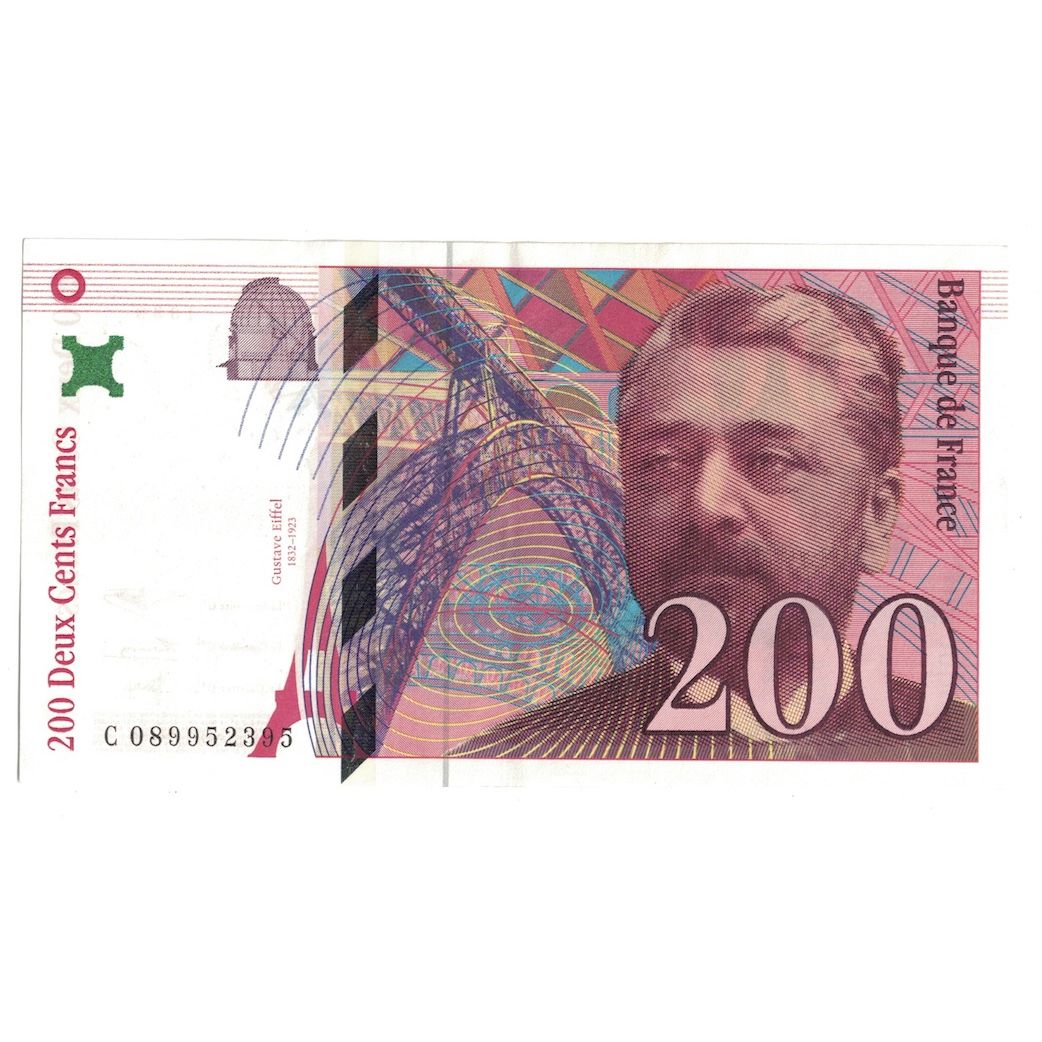 France, 200 Francs, Eiffel, 1999, C.089, UNC(64), Fayette:75.5, KM:159b