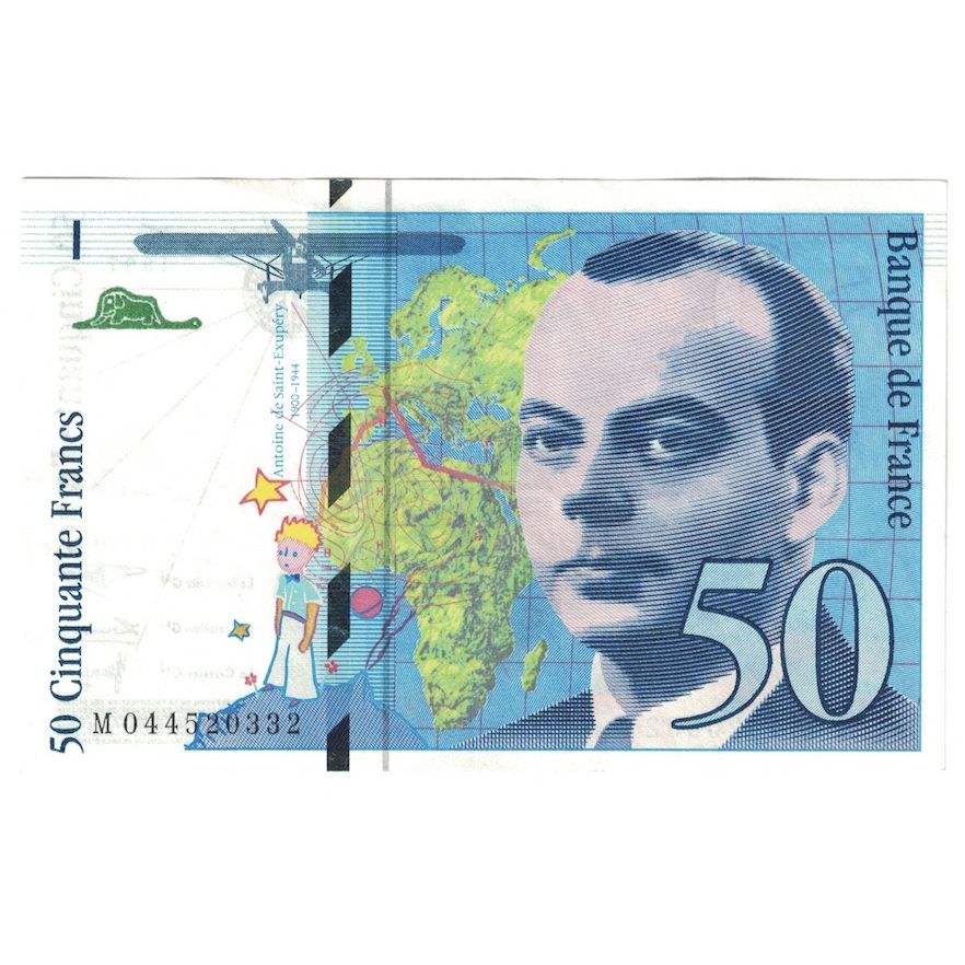 Frankreich, 50 Francs, St Exupéry, 1997, M.044, UNZ-, Fayette:73.04, KM:157Ad