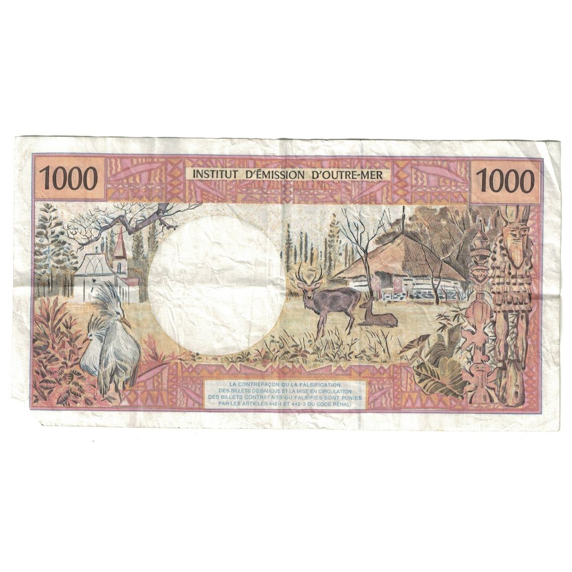 Banconote, Tahiti, 1000 Francs, 1985, KM:27d, B+