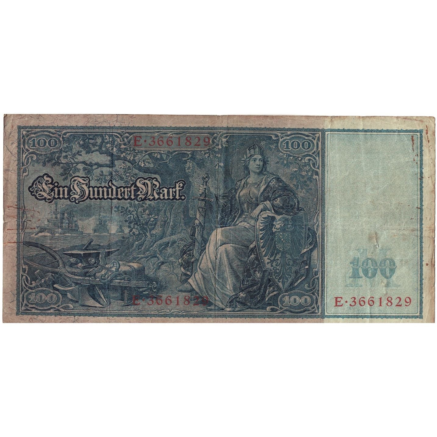 Banknote, Germany, 100 Mark, 1910, 1910-04-21, KM:42, VG(8-10)