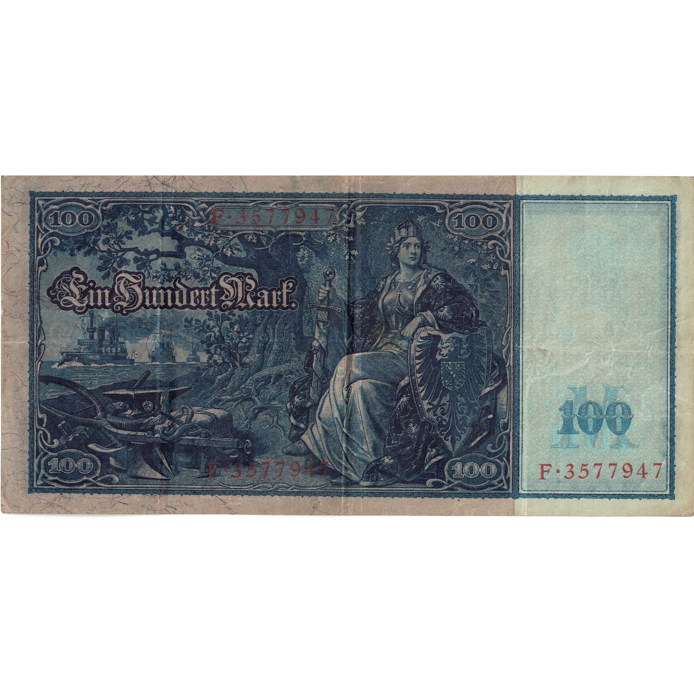 Banknote, Germany, 100 Mark, 1910, 1910-04-21, KM:42, VF(20-25)