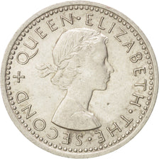 New Zealand, Elizabeth II, 3 Pence, 1961, AU(55-58), Copper-nickel, KM:25.2