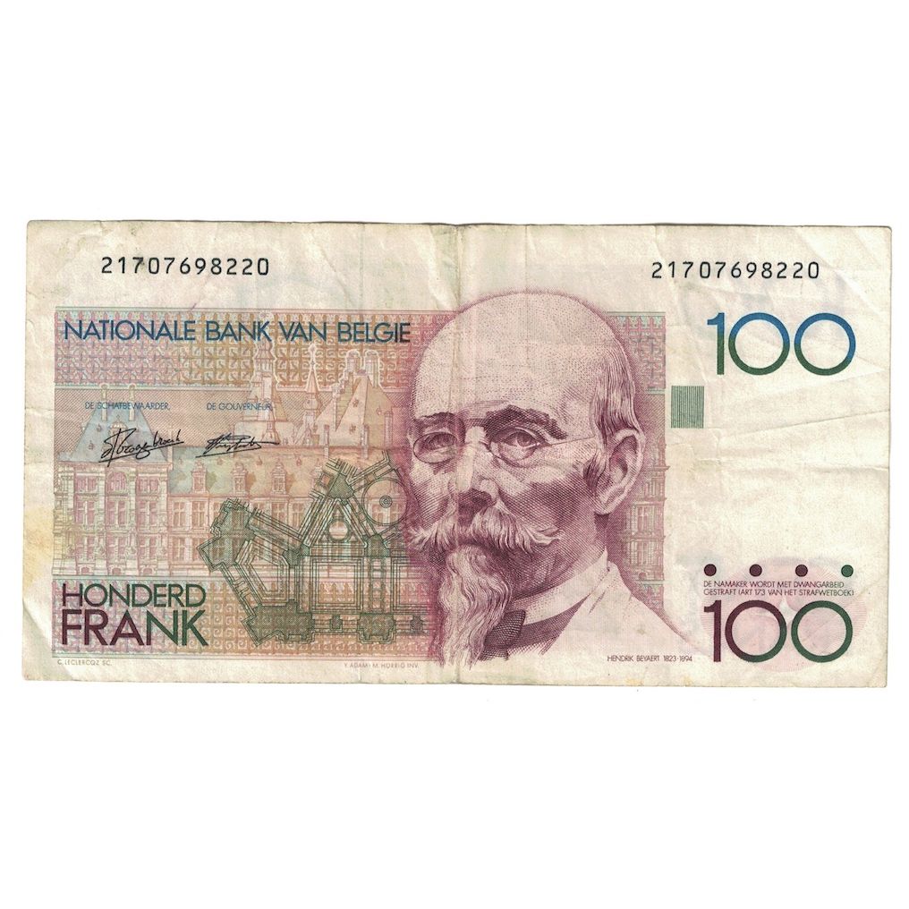 Banconote, Belgio, 100 Francs, Undated (1982-94), KM:142a, B