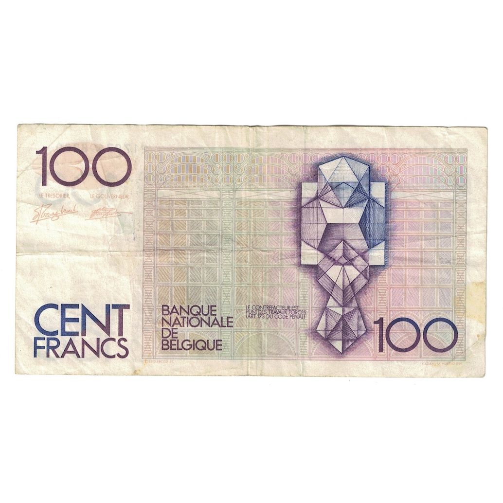 Banconote, Belgio, 100 Francs, Undated (1982-94), KM:142a, B