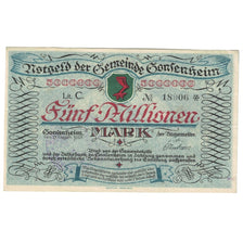Banknot, Niemcy, 5000000 Mark, 1923, 1923-08-27, Confenheim, Notgeld, UNC(60-62)