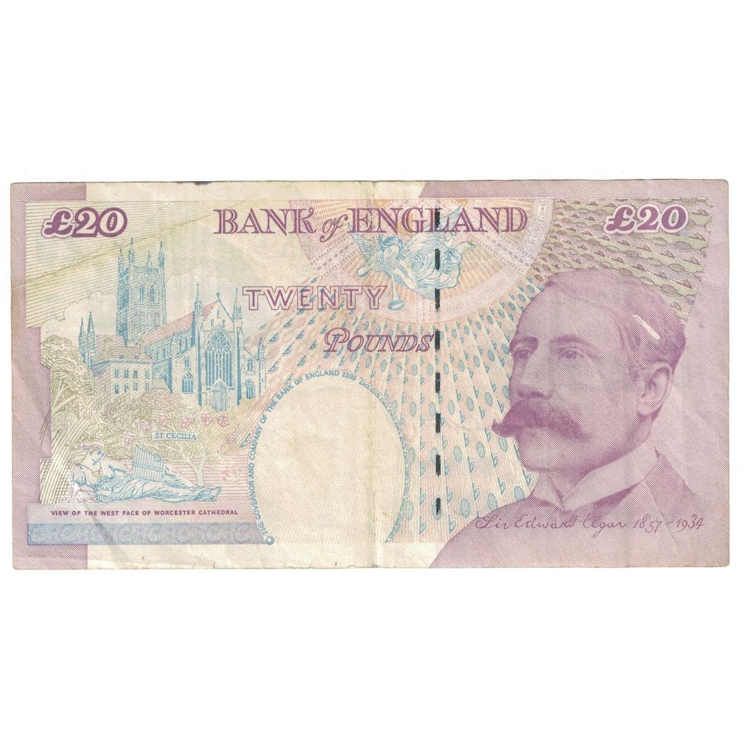 Banconote, Gran Bretagna, 20 Pounds, 1999-2003, KM:390a, BB