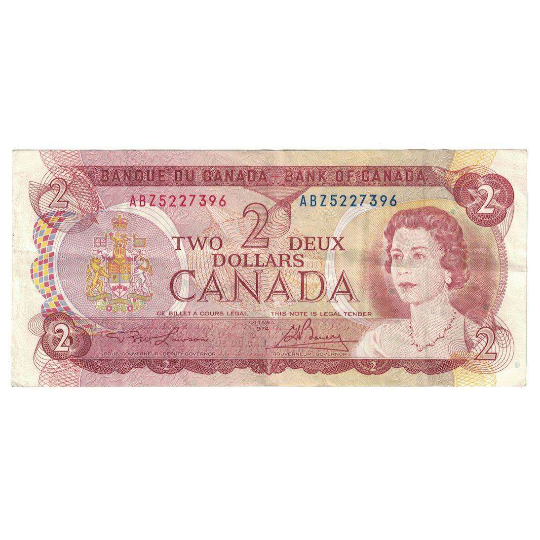 Billete, 2 Dollars, 1974, Canadá, KM:86a, MBC+