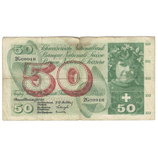 Geldschein, Schweiz, 50 Franken, 1955, 1955-07-07, KM:47a, S+