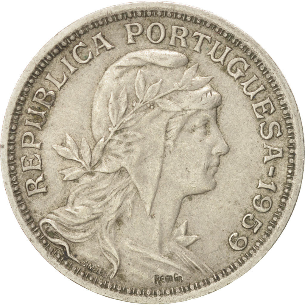 Coin, Portugal, 50 Centavos, 1959, EF(40-45), Copper-nickel, KM:577