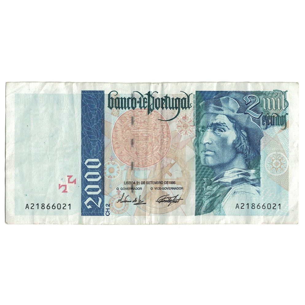 Banknote, Portugal, 2000 Escudos, 1995, 1995-09-21, KM:189a, EF(40-45)