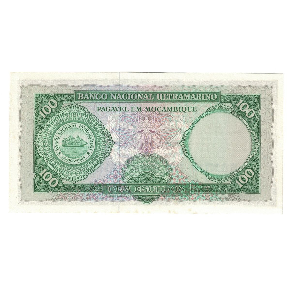 Banknot, Mozambik, 100 Escudos, 1961, 1961-03-27, KM:109a, UNC(63)