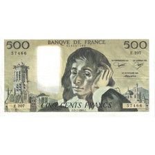 França, 500 Francs, Pascal, 1984, E.207, AU(55-58), Fayette:71.31, KM:156e