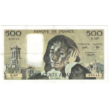 Frankrijk, 500 Francs, Pascal, 1984, B.207, SUP, Fayette:71.31, KM:156e