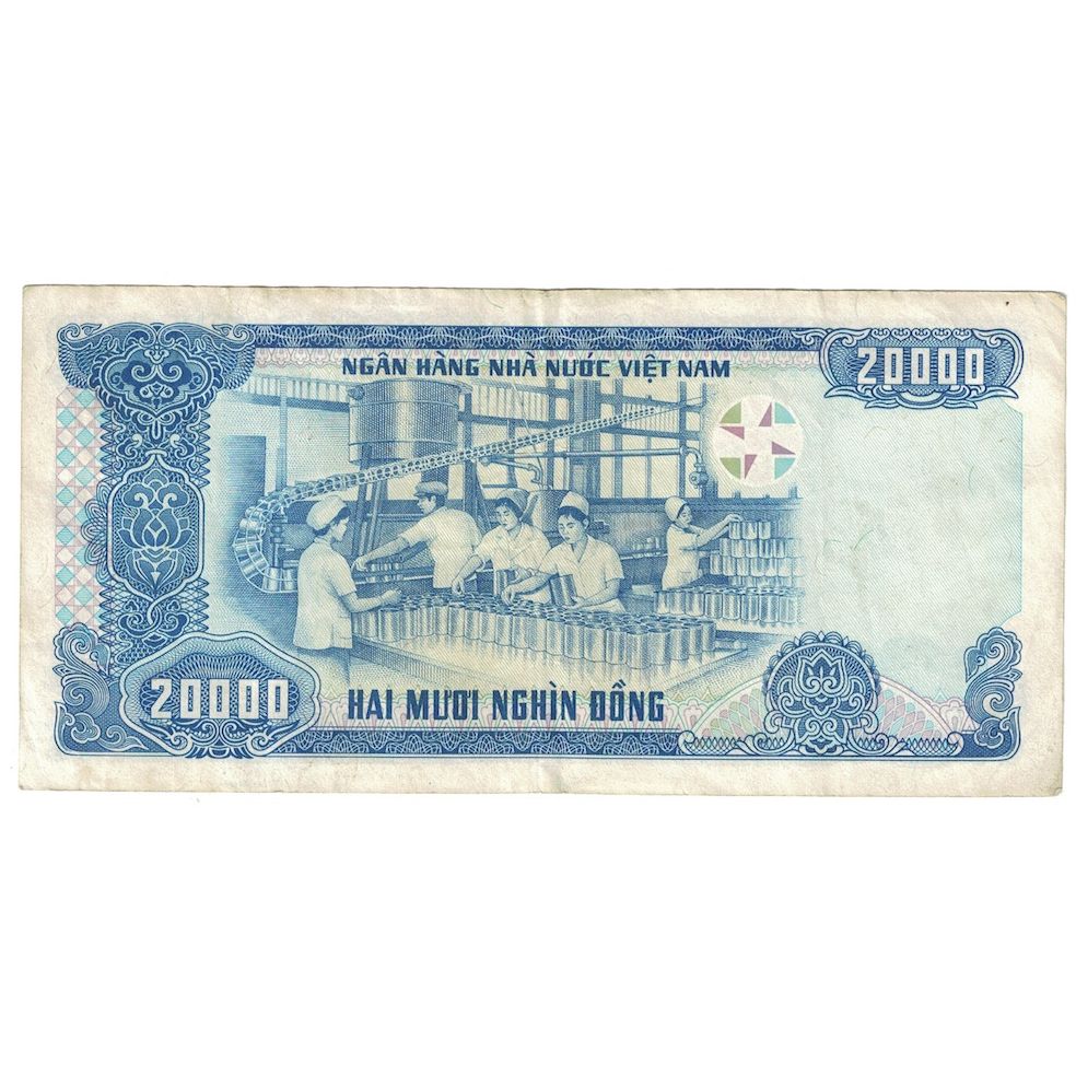 Billete, 20,000 D<ox>ng, 1991 (1993), Vietnam, KM:110a, MBC, Fayette:73.1d