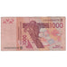 Banconote, Stati dell'Africa occidentale, 1000 Francs, 2003, KM:815Ta, MB+