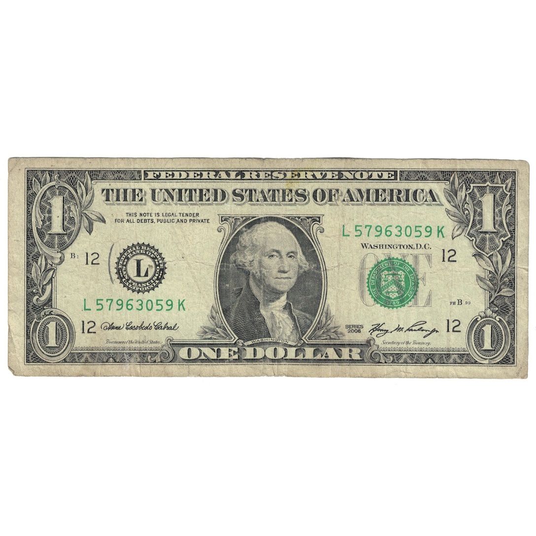 Banconote, Stati Uniti, One Dollar, 2006, San Francisco, KM:4808, B+