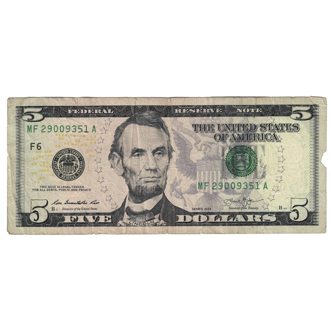 Banconote, Stati Uniti, One Dollar, 2013, ATLANTA, B+