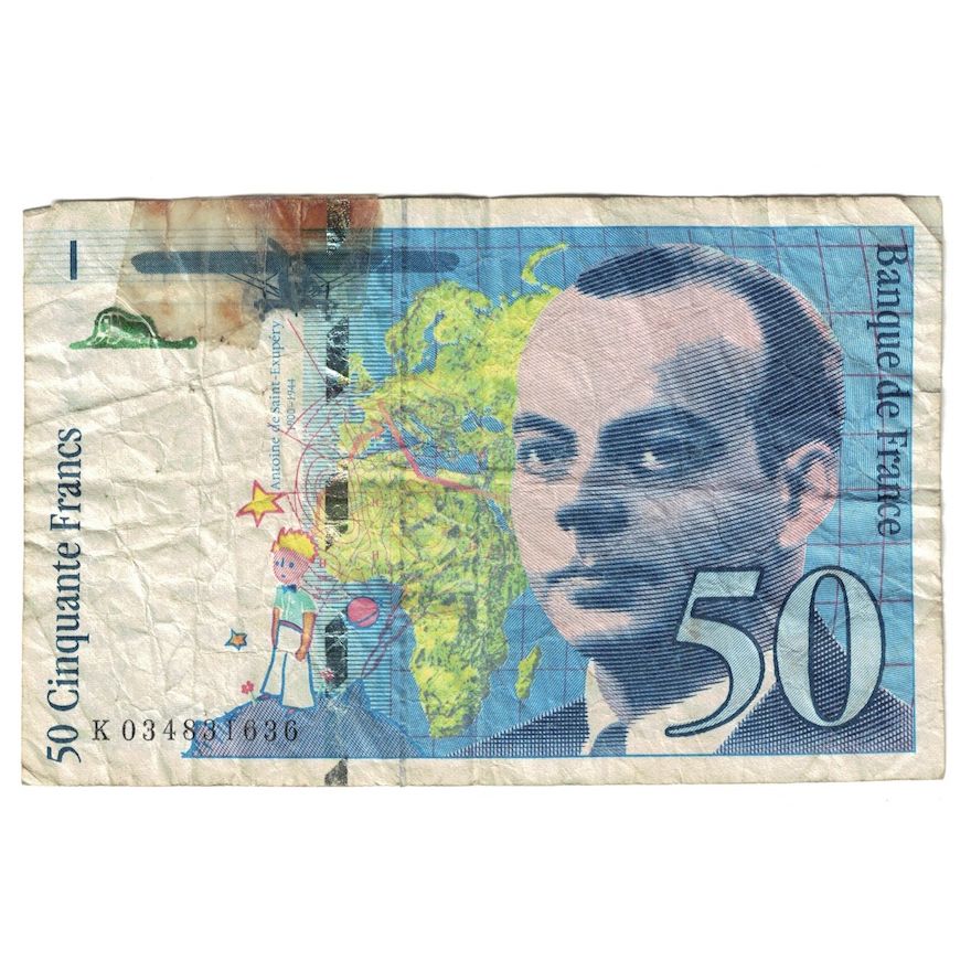 Frankrijk, 50 Francs, St Exupéry, 1997, K.034, B, Fayette:73.4, KM:157Ad