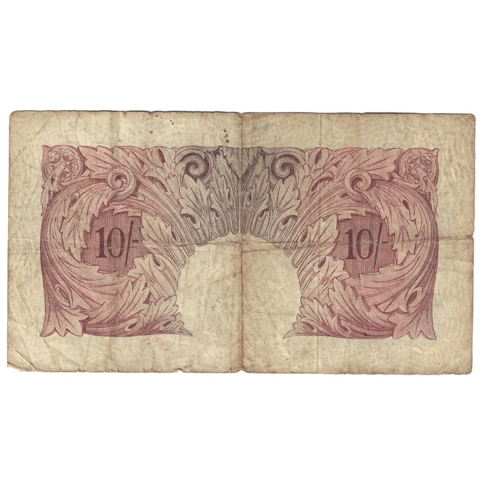 Geldschein, Großbritannien, 10 Shillings, 1955-1960, KM:368c, SGE