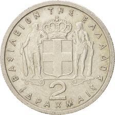 Monnaie, Grèce, Paul I, 2 Drachmai, 1962, TTB+, Copper-nickel, KM:82