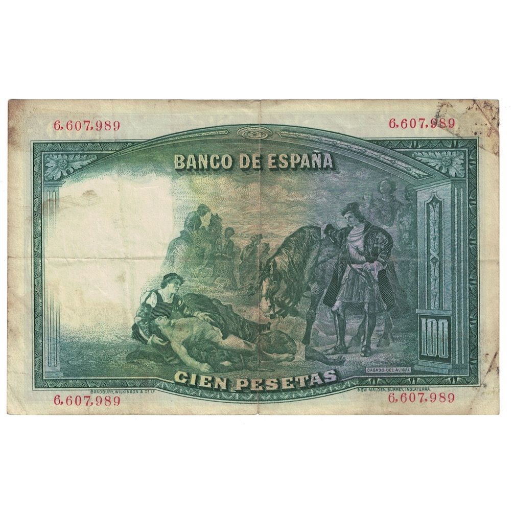 Banknote, Spain, 100 Pesetas, 1931, 1931-04-25, KM:83, EF(40-45)