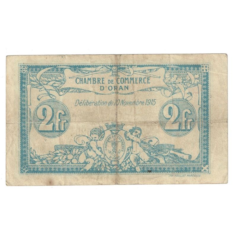 Billete, 2 Francs, 1915, Algeria, 1915-11-10, MBC