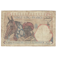 Billete, 25 Francs, 1942, África oriental francesa, 1942-10-01, KM:27, RC+