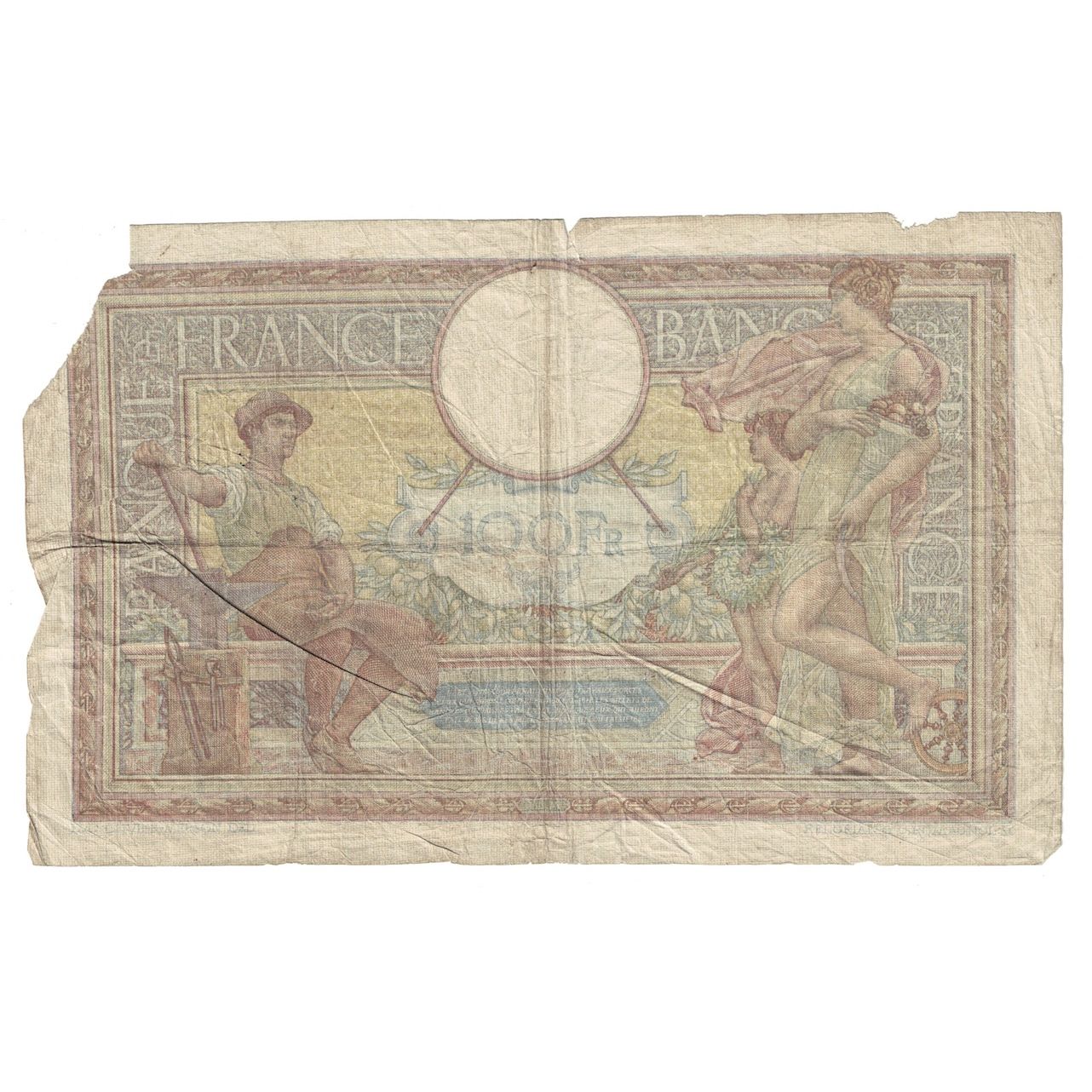 Francja, 100 Francs, Luc Olivier Merson, 1935, T.483, VG(8-10), KM:78c