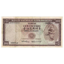 Billet, Timor, 100 Escudos, 1963, 1963-04-25, KM:28a, TB+