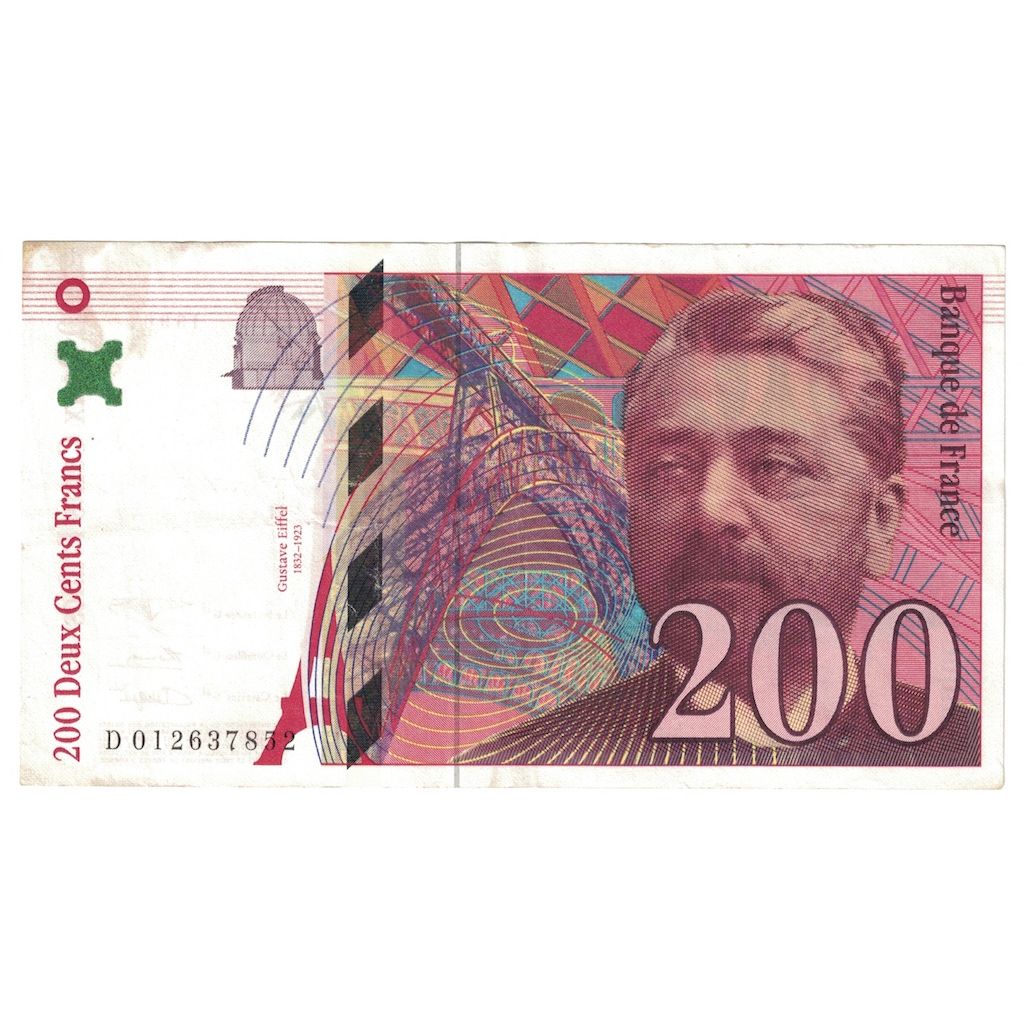 Frankreich, 200 Francs, Eiffel, 1996, D.012, S+, Fayette:75.2, KM:159a