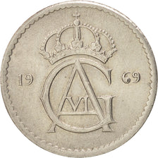 Coin, Sweden, Gustaf VI, 50 Öre, 1969, AU(50-53), Copper-nickel, KM:837