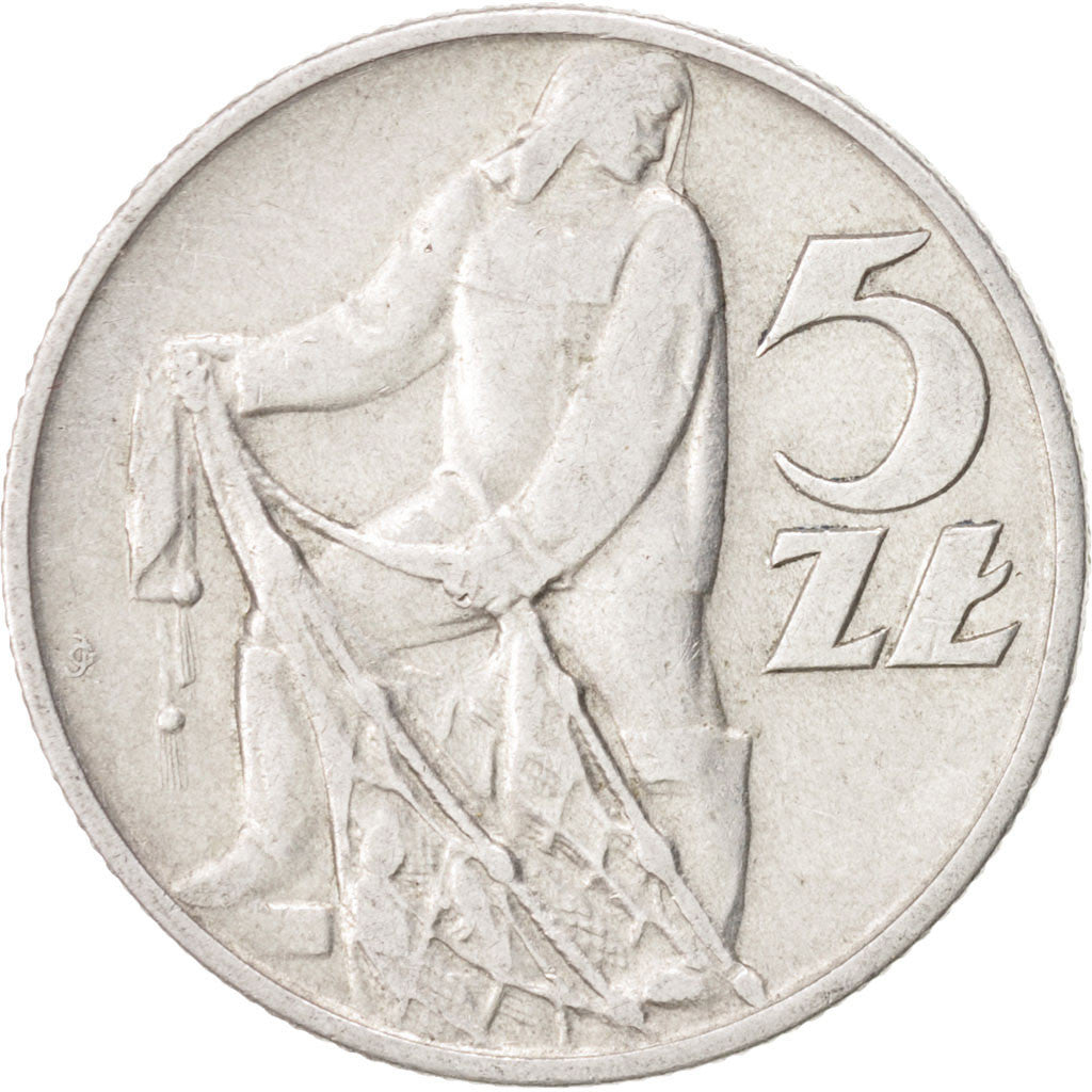 Poland, 5 Zlotych, 1959, Warsaw, EF(40-45), Aluminum, KM:47