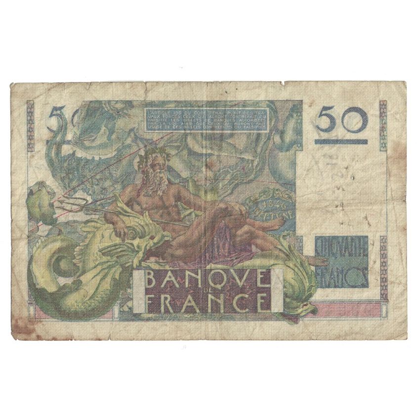 Frankreich, 50 Francs, Le Verrier, 1950, P.168, SGE+, Fayette:20.16, KM:127c