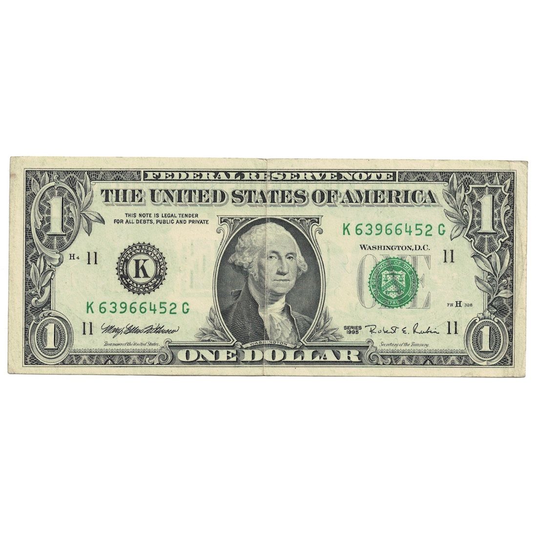 Geldschein, Vereinigte Staaten, One Dollar, 1995, Dallas, KM:4251, S+