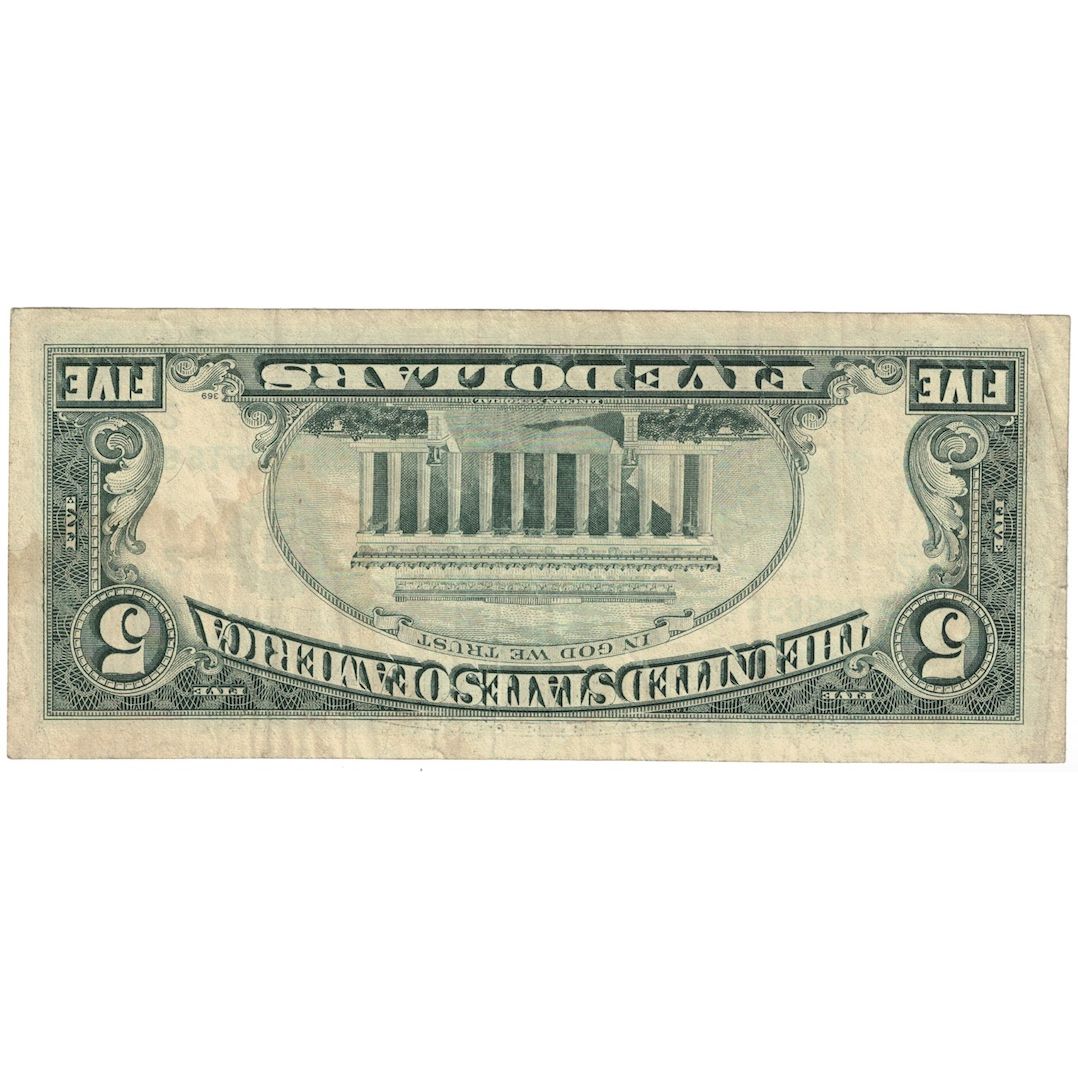 Geldschein, Vereinigte Staaten, Five Dollars, 1988, New-York, KM:3857, S