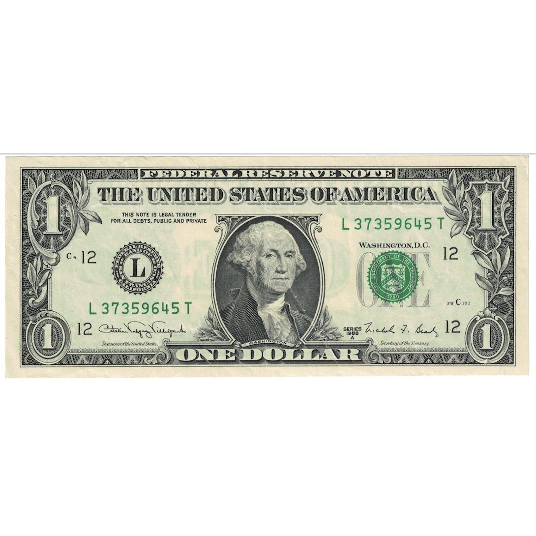 Banconote, Stati Uniti, One Dollar, 1988A, New-York, KM:3864, BB+