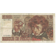 França, 10 Francs, Berlioz, 1975, G.249, F(12-15), Fayette:63.14, KM:150b