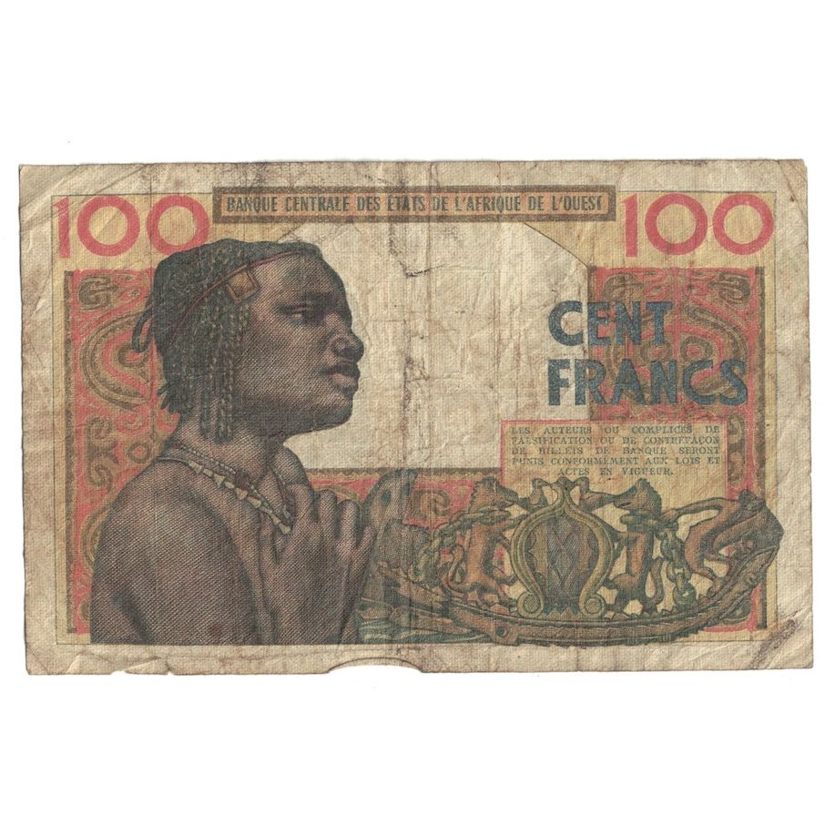 Nota, Estados da África Ocidental, 100 Francs, 1961, 1961-03-20, KM:101Ab