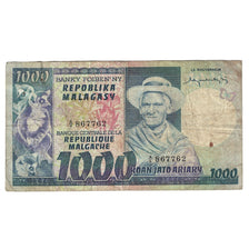 Geldschein, Madagascar, 1000 Francs = 200 Ariary, Undated (1974), KM:65a, S