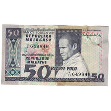 Banknote, Madagascar, 50 Francs = 10 Ariary, Undated (1974-75), KM:62a