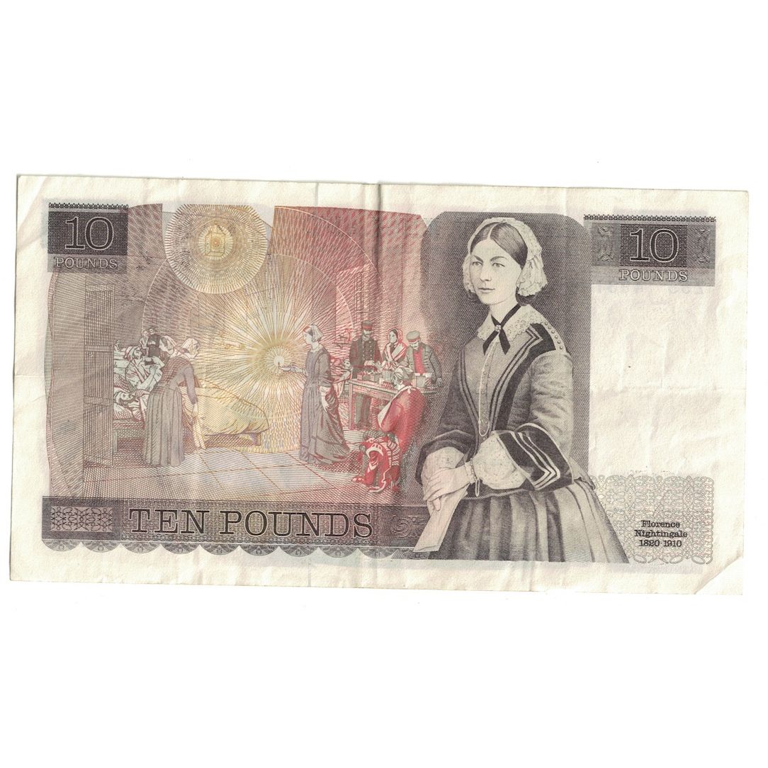 Banknot, Wielka Brytania, 10 Pounds, Undated (1975-92), KM:379b, EF(40-45)
