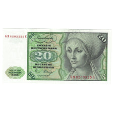 Nota, ALEMANHA - REPÚBLICA FEDERAL, 20 Deutsche Mark, 1980, 1980-01-02, KM:32d