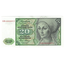 Banknote, GERMANY - FEDERAL REPUBLIC, 20 Deutsche Mark, 1980, 1980-01-02